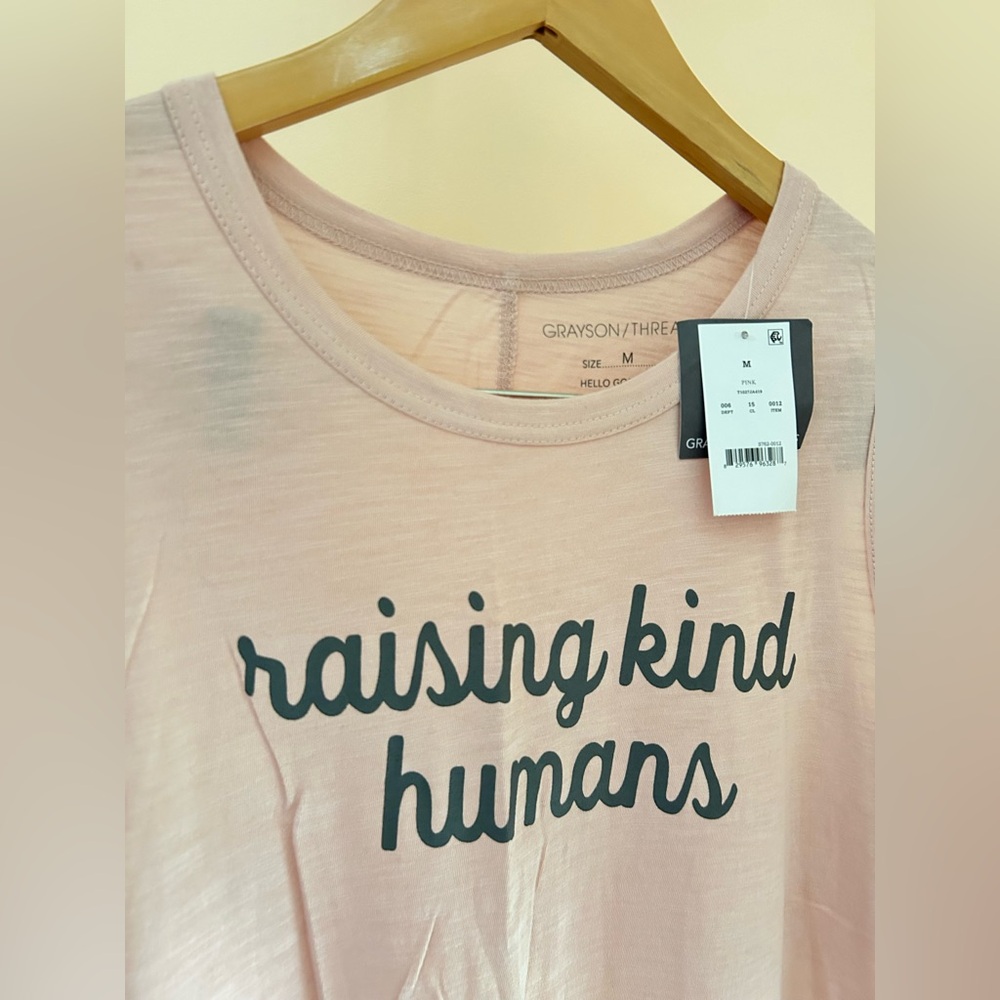 “Raising Kind Humans” Graphic Tank | Women’s Size M | Grayson Threads | NWT - Picture 2 of 6